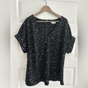 Melloday Top Black White Size 1X